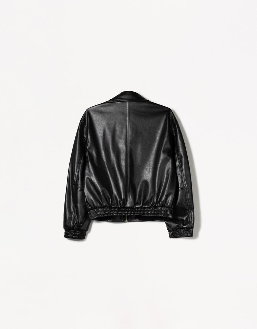 OVERSIZED LEATHER JACKET