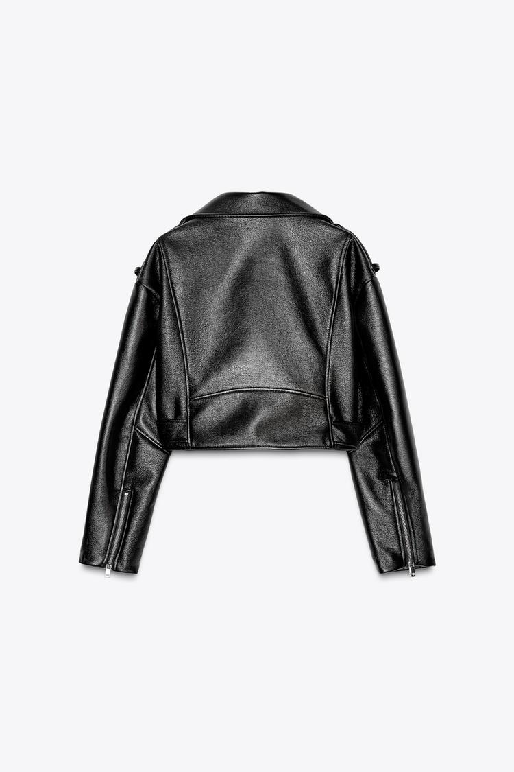 GLOSSY BIKER JACKET