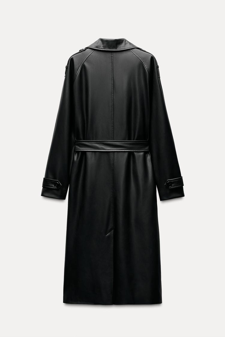 LEATHER TRENCH COAT