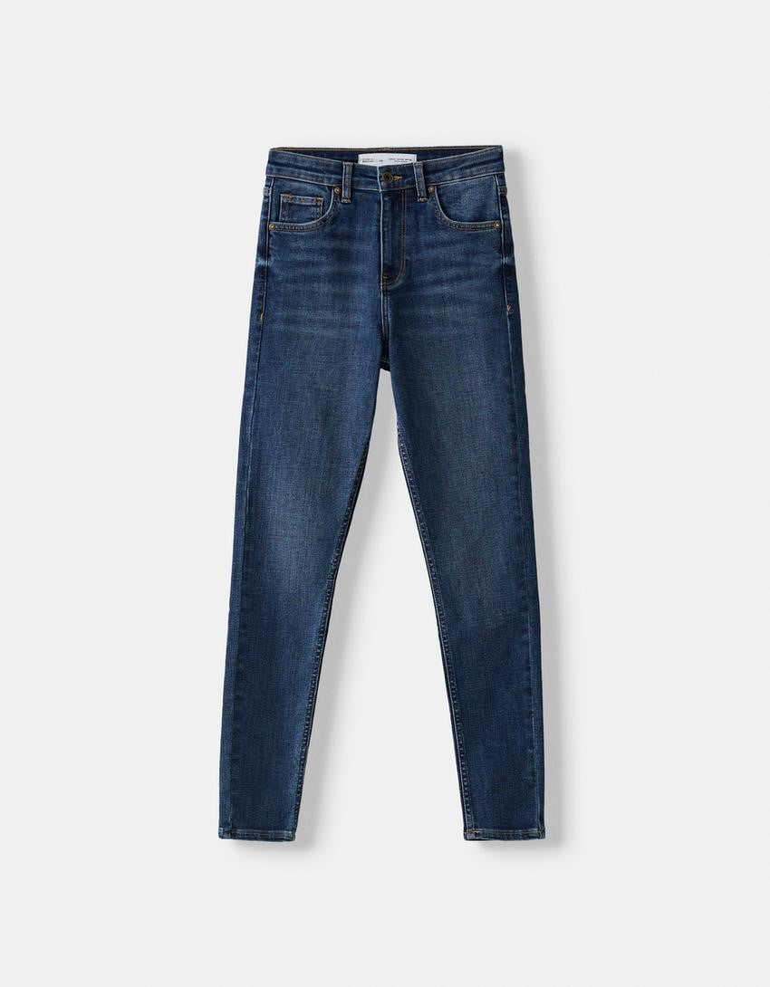 HIGH-WAIST SKINNY JEANS