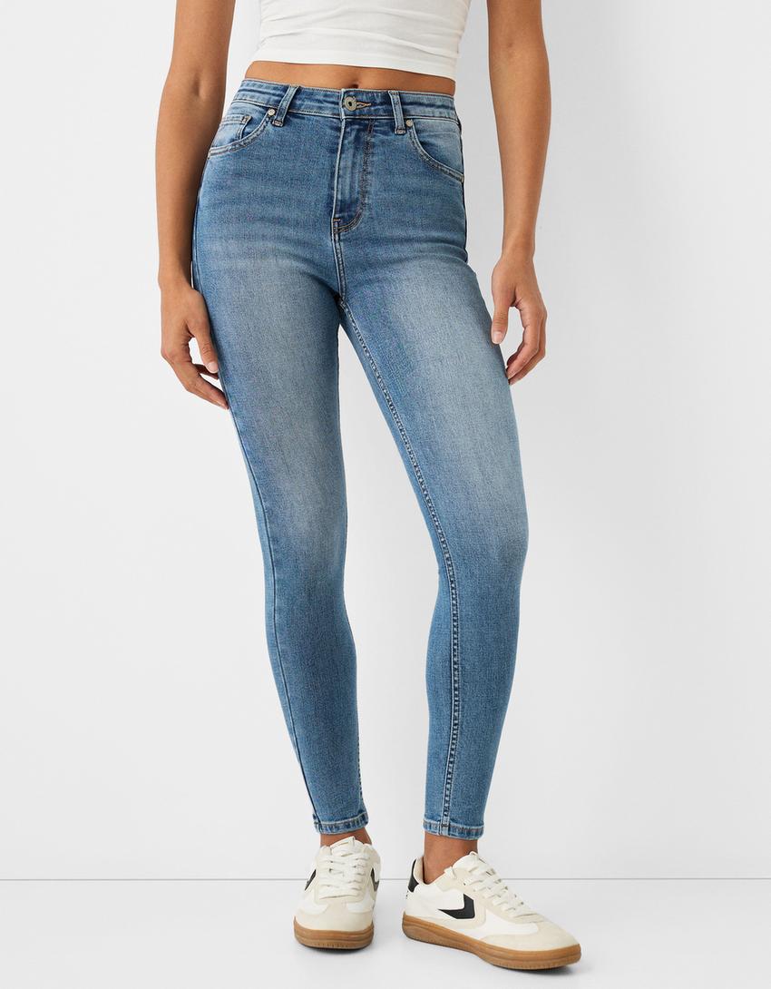 HIGH-WAIST SKINNY JEANS