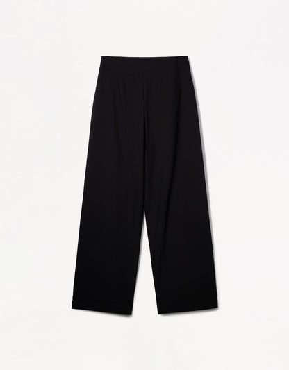 PLEATED BELTED TROUSERS