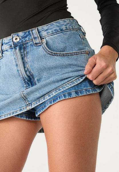 DENIM SKORT
