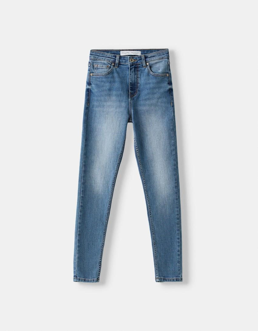 HIGH-WAIST SKINNY JEANS