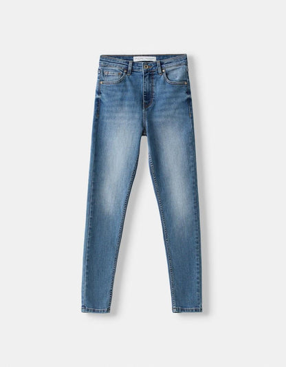 HIGH-WAIST SKINNY JEANS