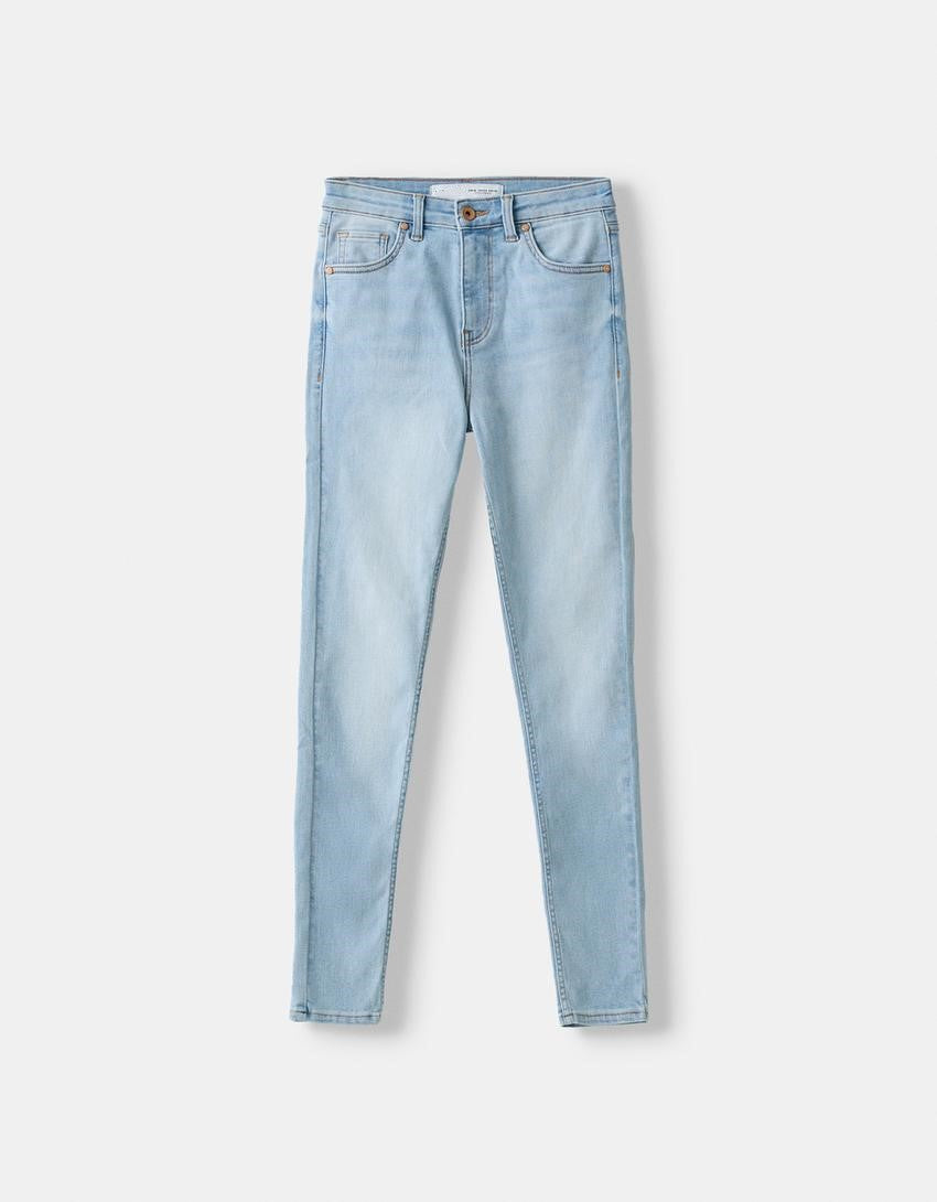 HIGH-WAIST SKINNY JEANS