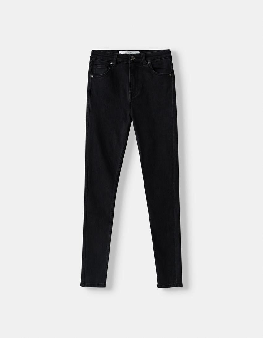 HIGH-WAIST SKINNY JEANS