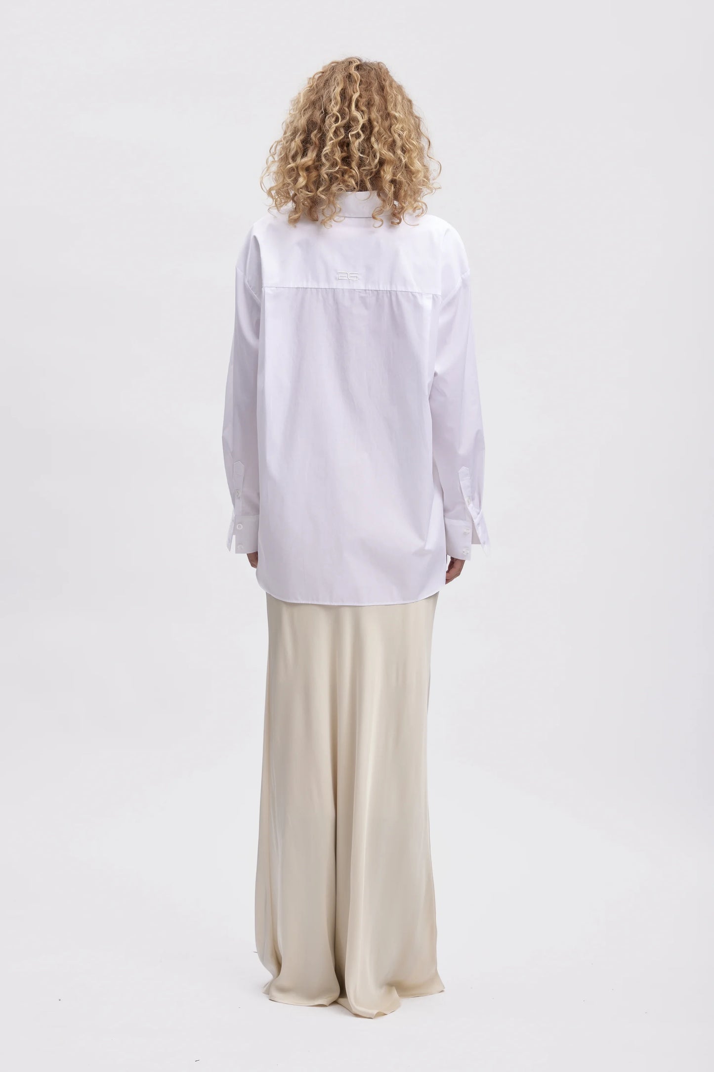 SATIN MIDI SKIRT