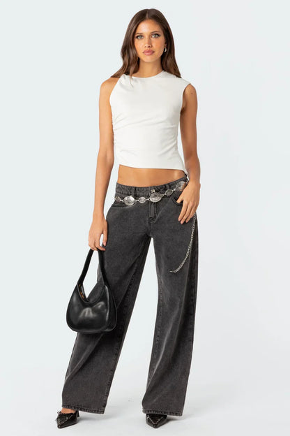 LOW-WAIST JEANS