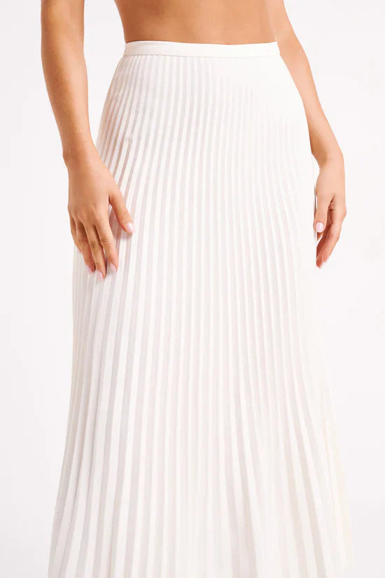 PLEATED MIDI SKIRT