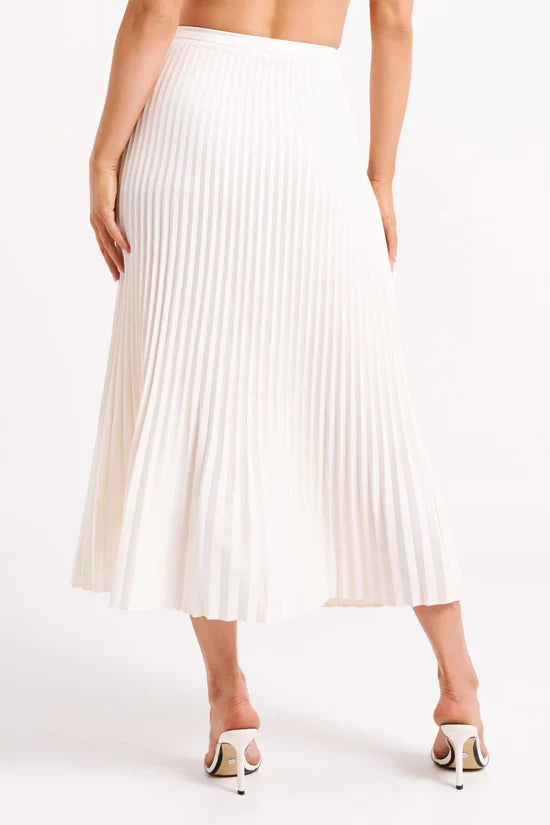 PLEATED MIDI SKIRT